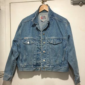 VINTAGE ATTITUDE CROPPED DENIM JACKETS SIZE S